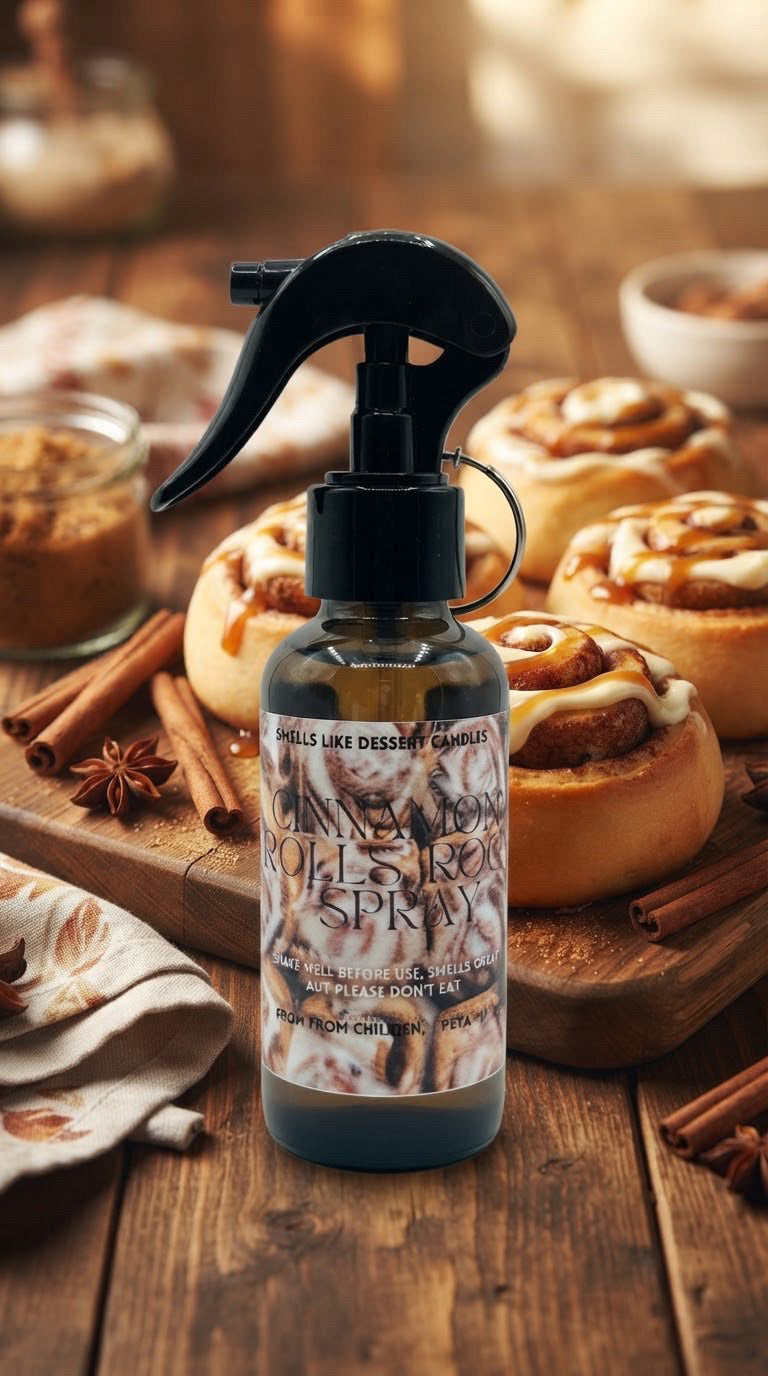 Cinnamon Roll Room Spray Keychain