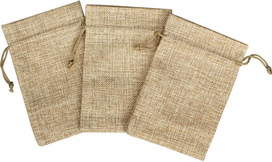 Burlap Colored Drawstring Gift Bag - STV