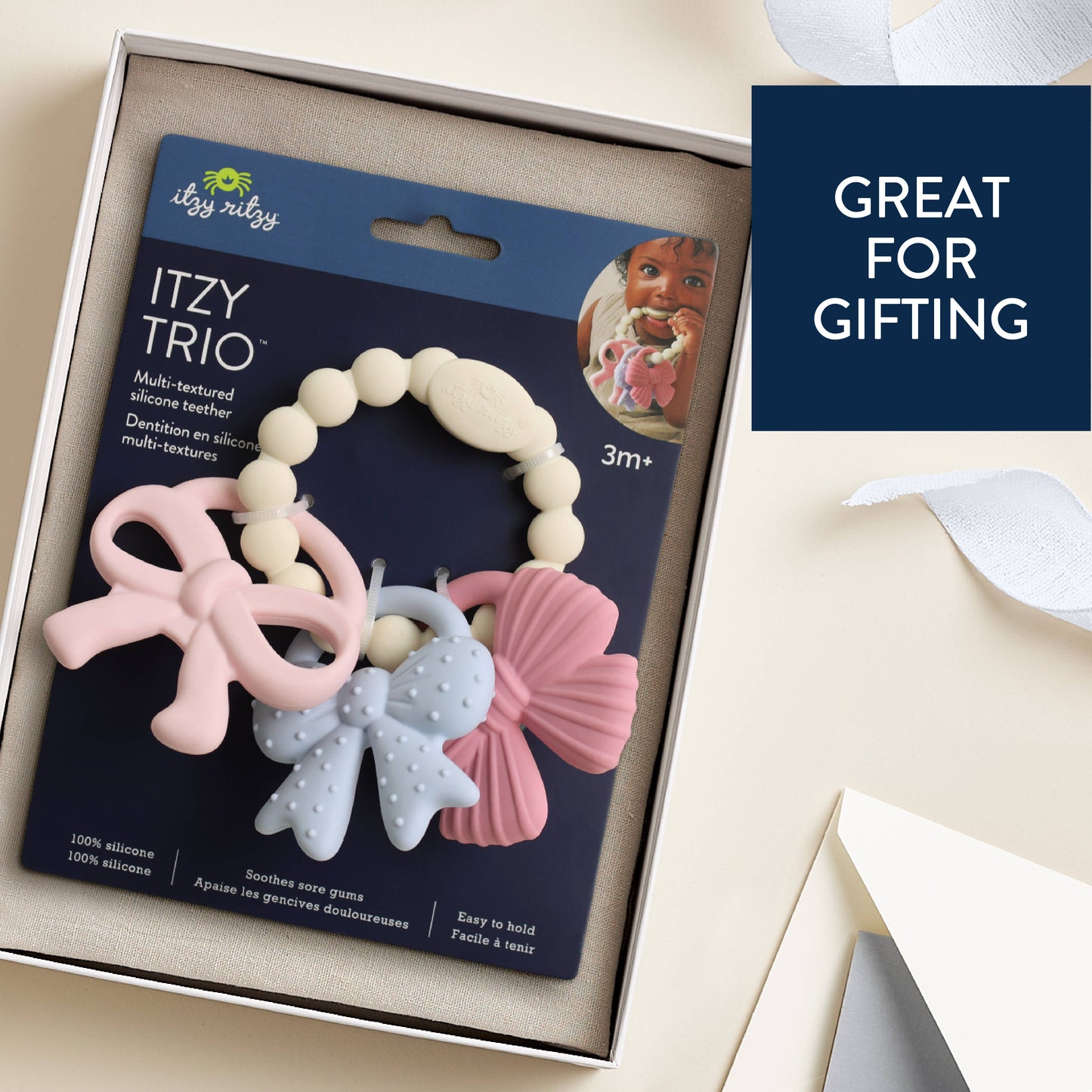 Itzy Trio Teether Bows