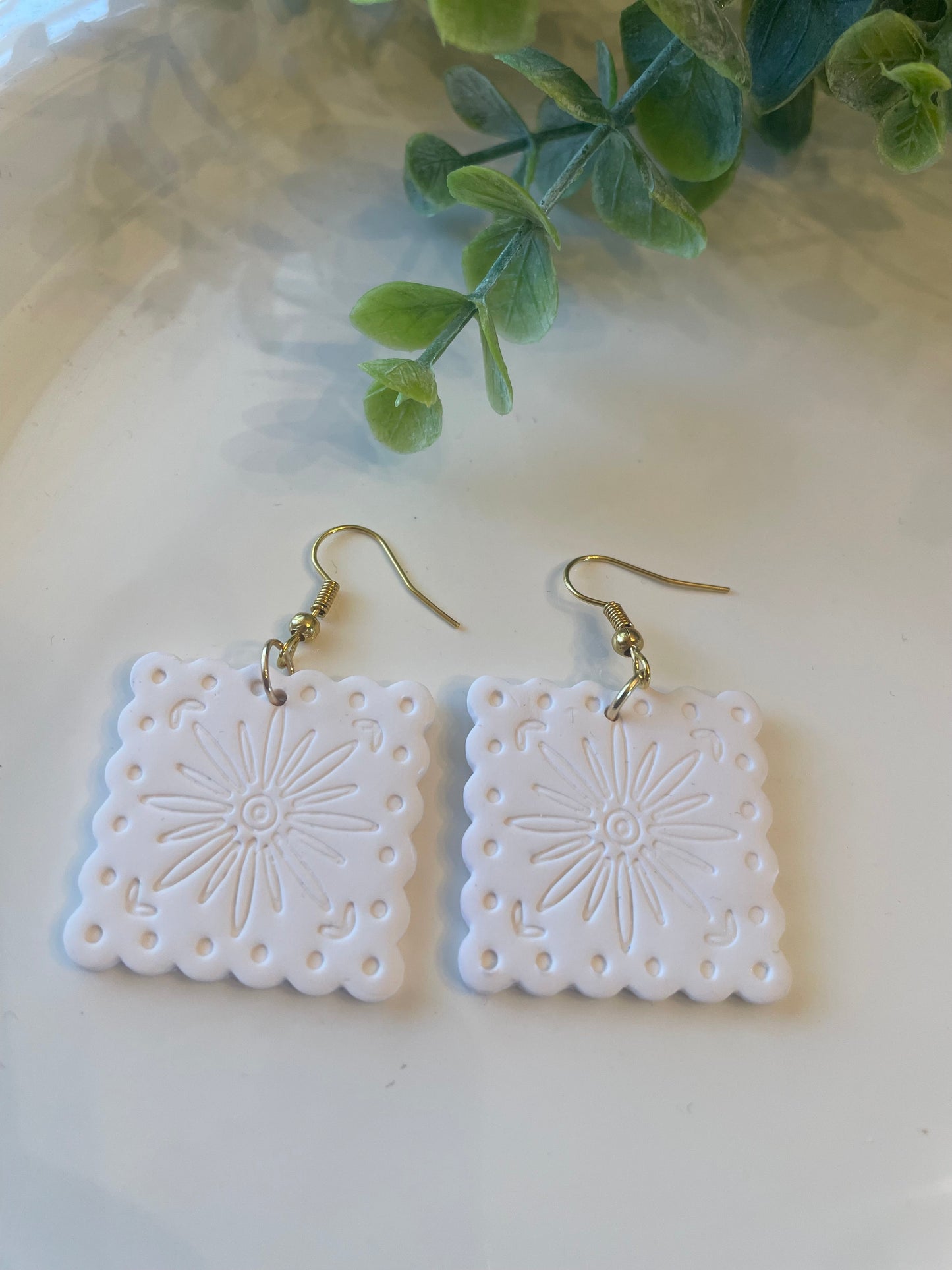Handmade Polymer Clay Earrings |Mediterranean - Mimi Co Handmade Jewelry