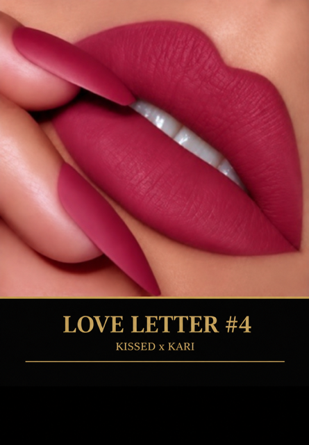 Love Letter #4 Matte Lipstick by Kissed x Kari