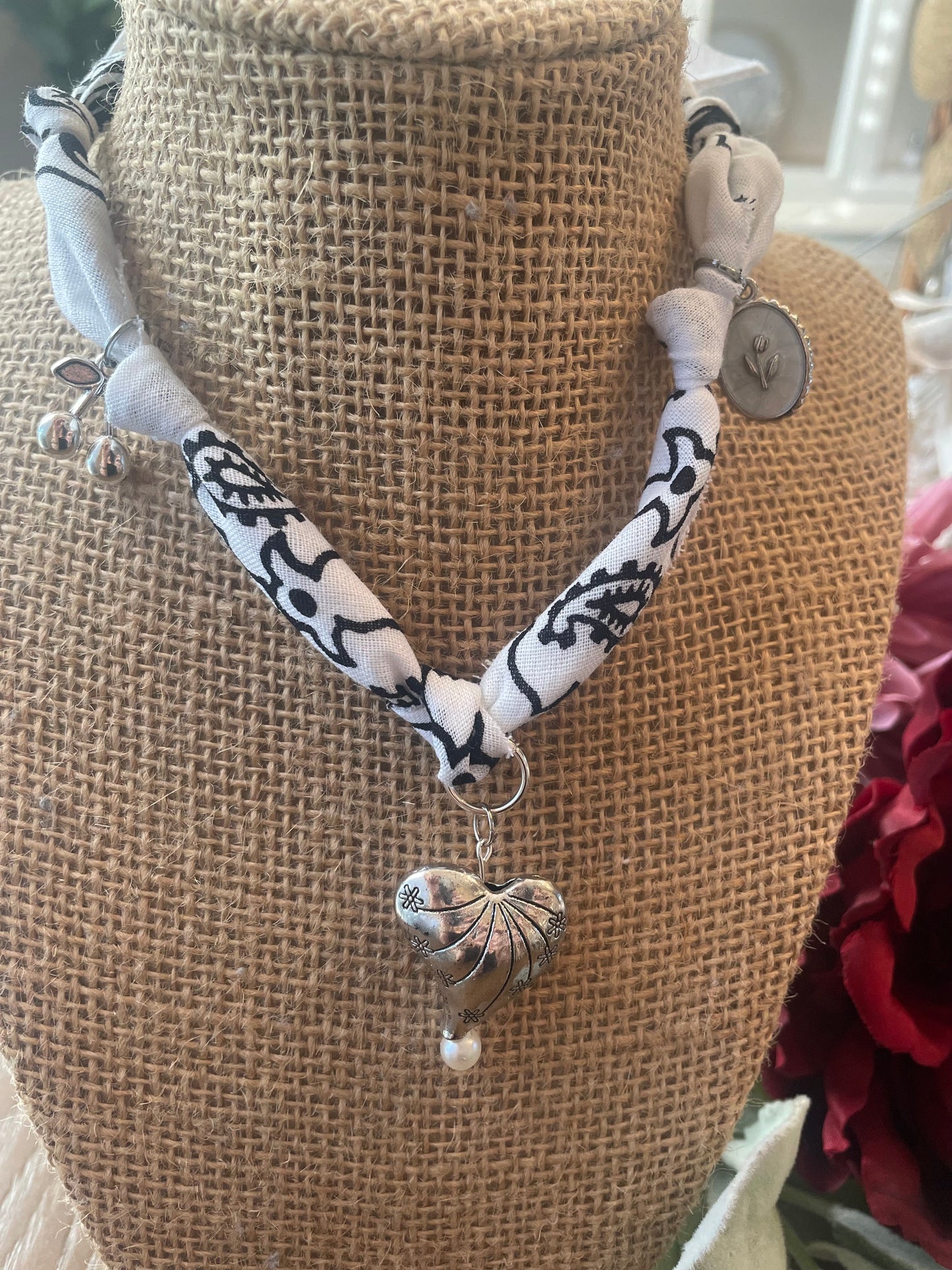 Scarf Necklace - Mimi Co Handmade Jewelry