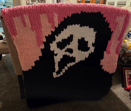 Pink Scream Throw - We Customize Crafts