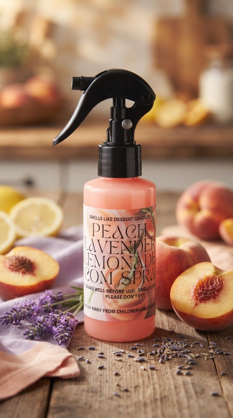 Peach Lavender Lemonade Room Spray Keychain