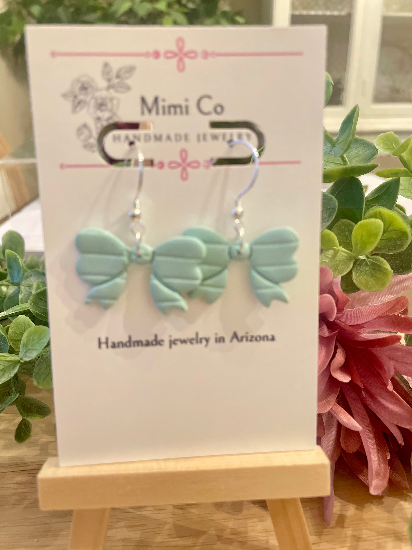 Small Bow Earrings - Mimi Co Handmade Jewelry