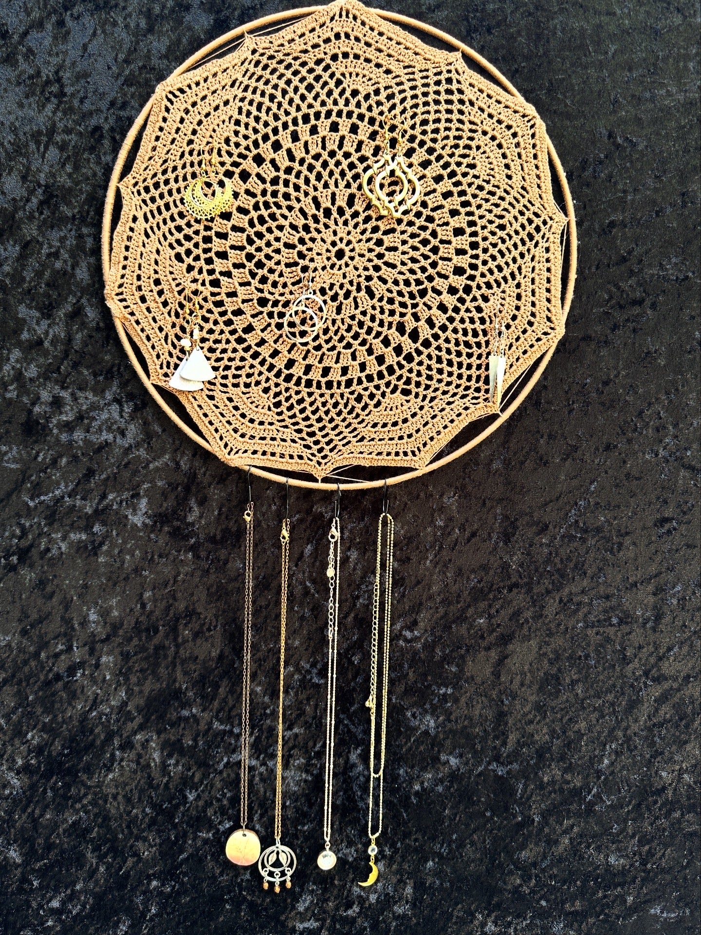 12 in. Doily Jewelry Org- Loocid Dreams