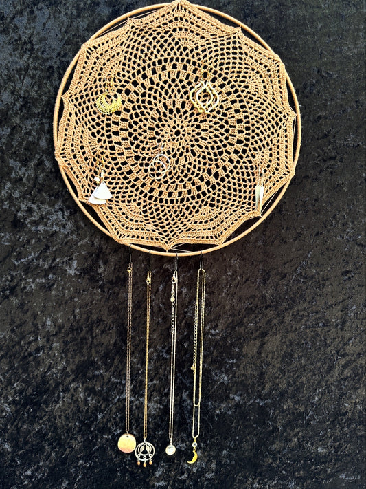 12 in. Doily Jewelry Org- Loocid Dreams