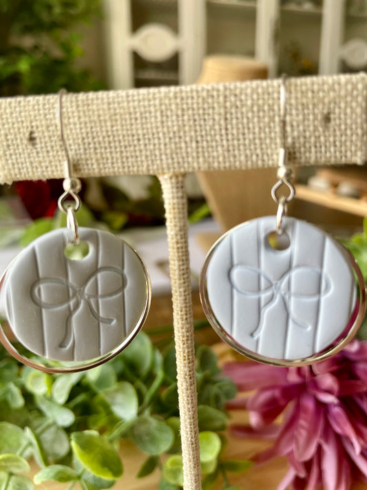 Slate Blue Earrings - Mimi Co Handmade Jewelry