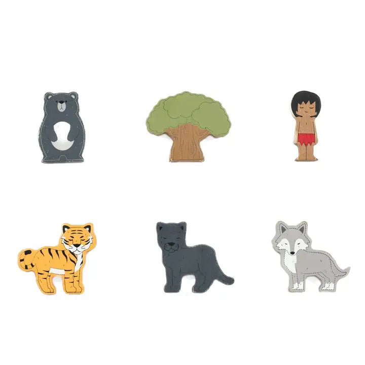 Letterboard Wood Shaped Jungle Book Tiles - STV