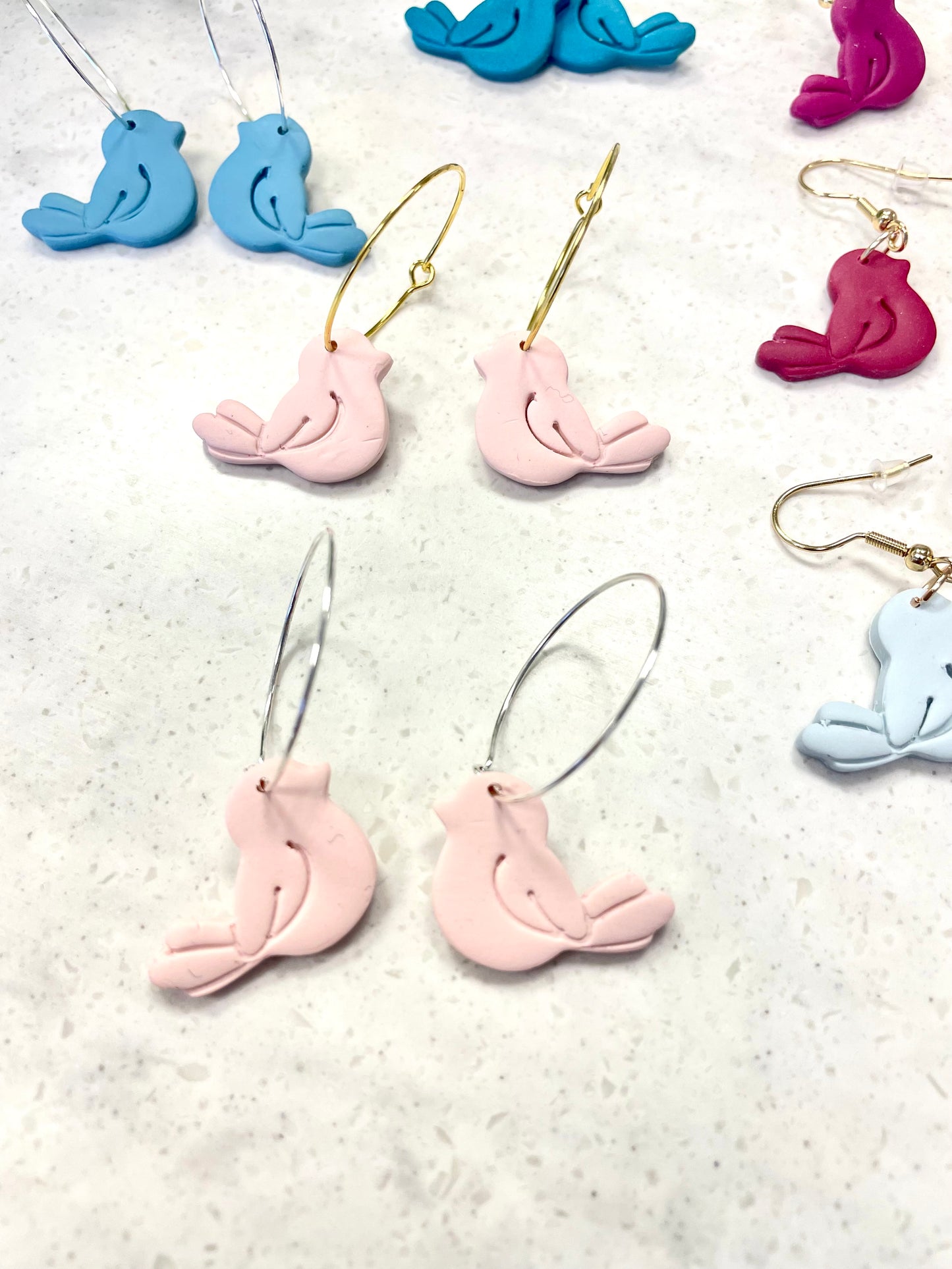 Bird Dangle Earrings - Mimi Co Handmade Jewelry