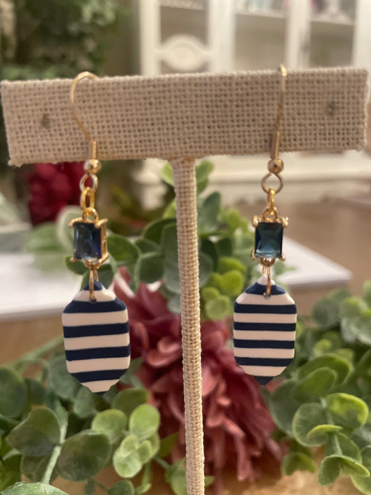 Striped Earrings - Mimi Co Handmade Jewelry