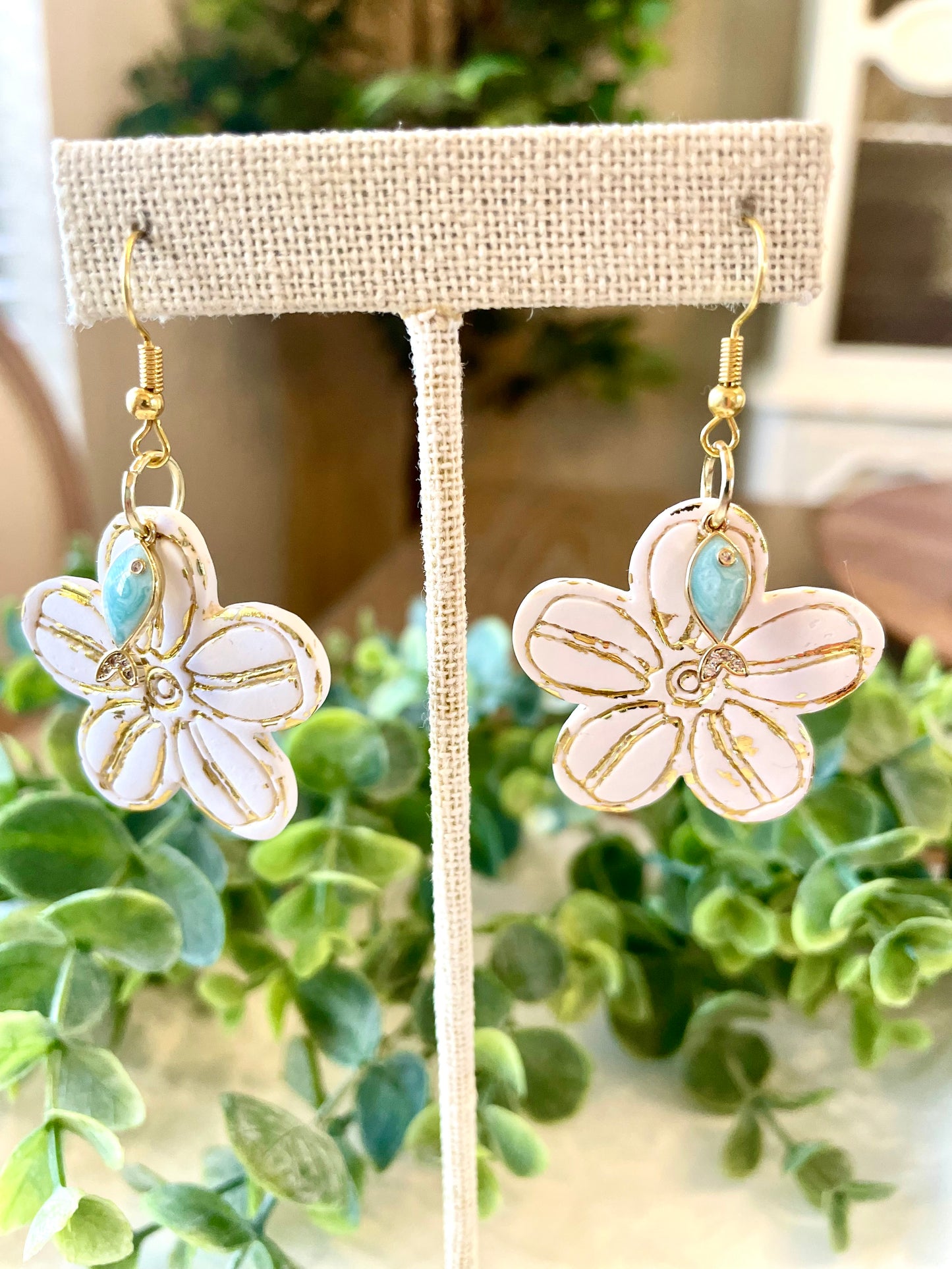 Handmade Polymer Clay Earrings |Mediterranean - Mimi Co Handmade Jewelry