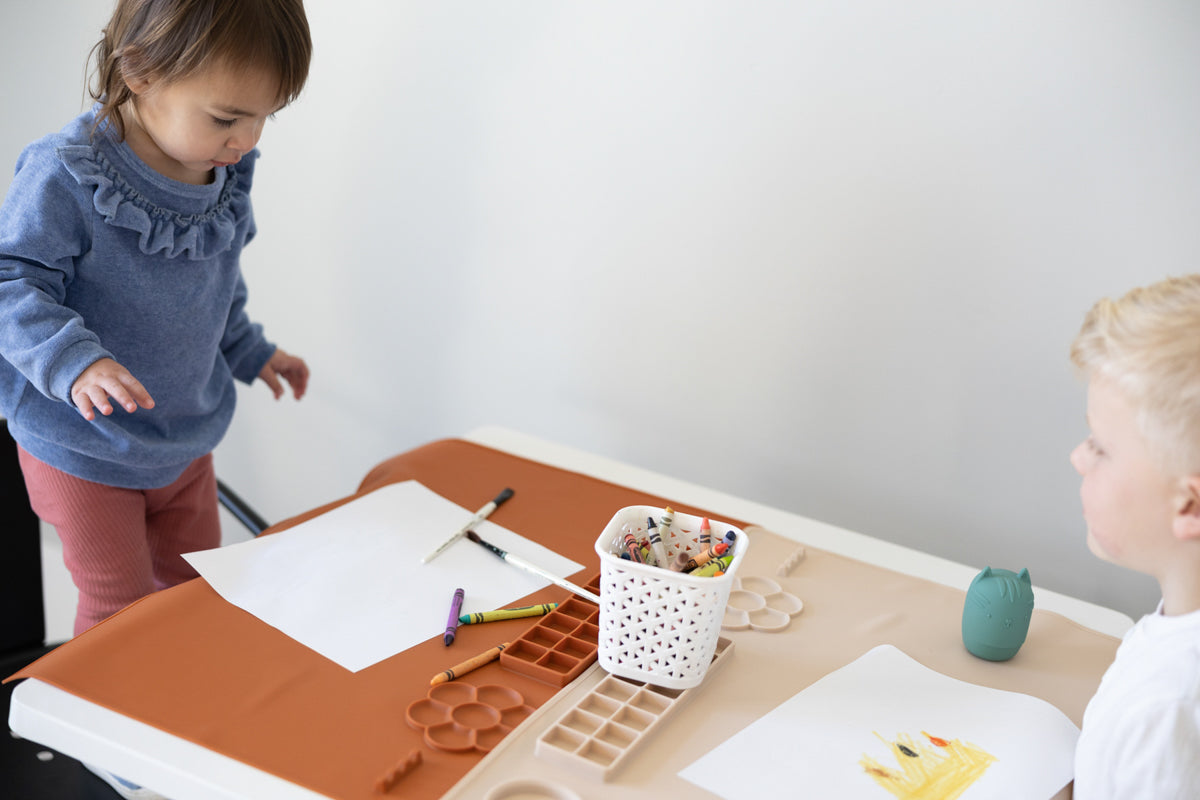 Silicone Activity Painting Mat MKS MIMINOO™ Terracotta - MKS MIMINOO