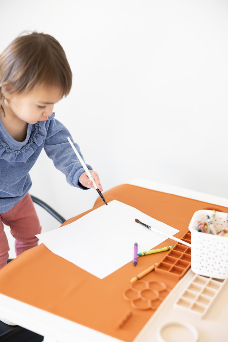 Silicone Activity Painting Mat MKS MIMINOO™ Terracotta - MKS MIMINOO