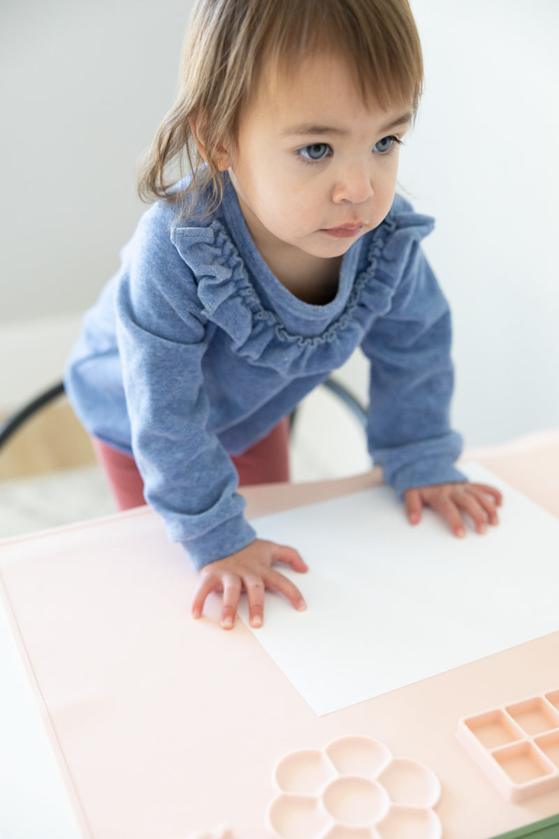 Silicone Activity Painting Mat MKS MIMINOO™ Blush - MKS MIMINOO