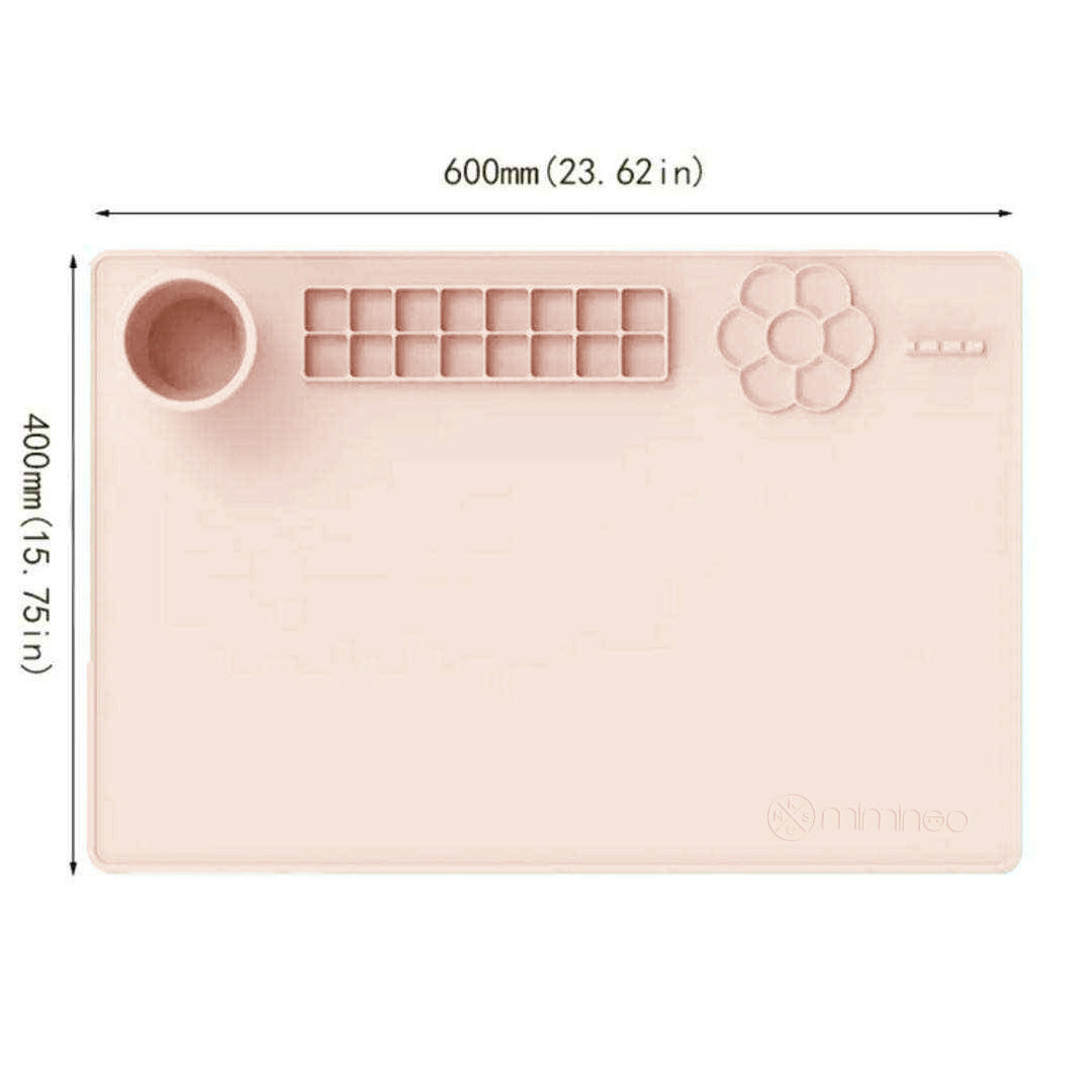 Silicone Activity Painting Mat MKS MIMINOO™ Blush - MKS MIMINOO