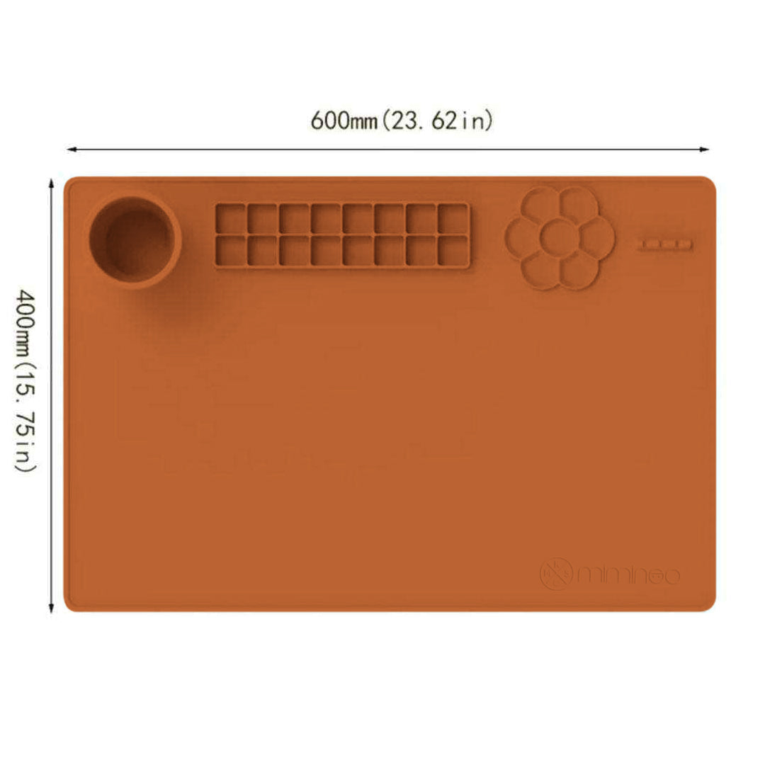 Silicone Activity Painting Mat MKS MIMINOO™ Terracotta - MKS MIMINOO