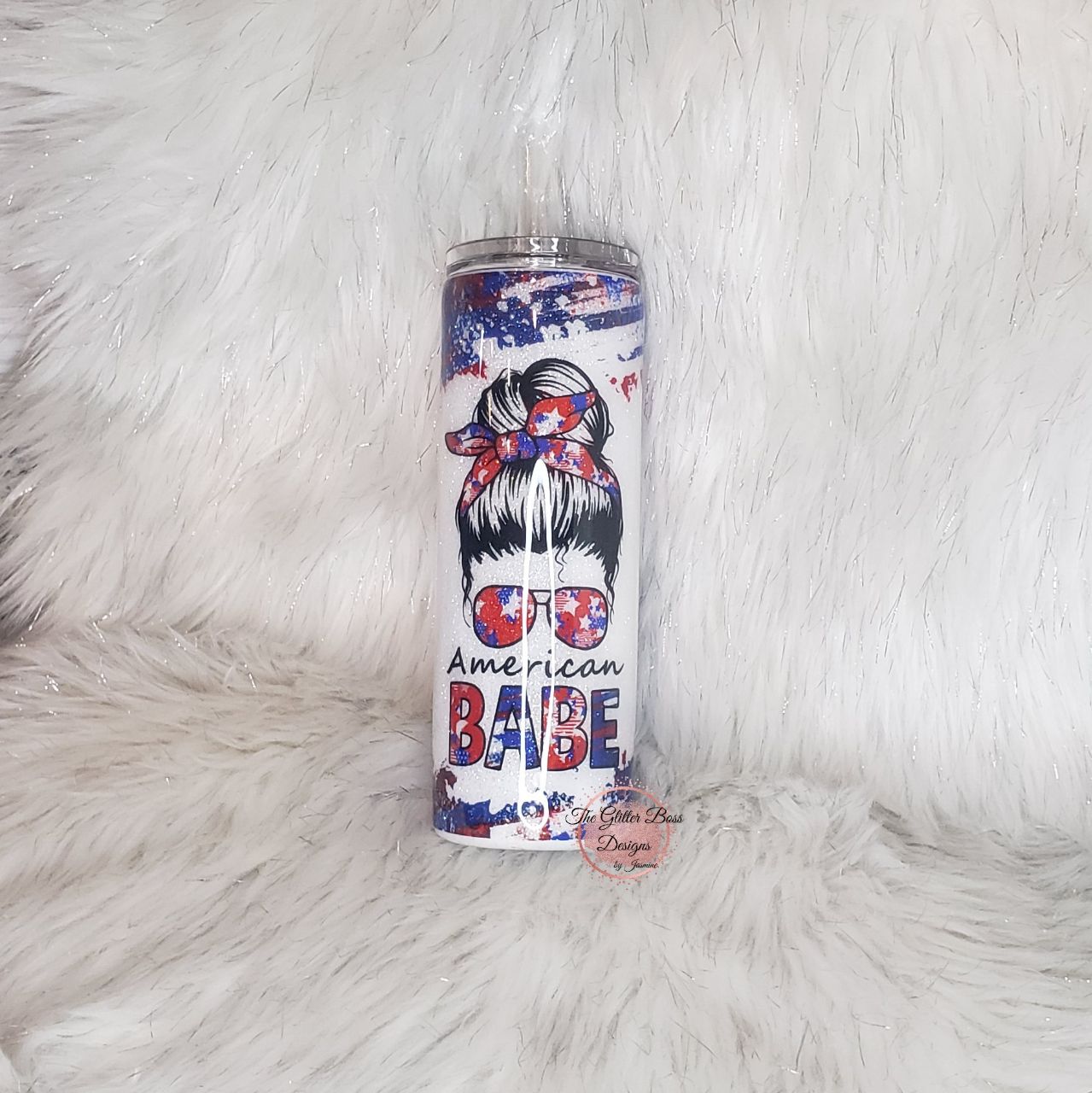 American Babe  - 20 oz Skinny - Glitter Boss
