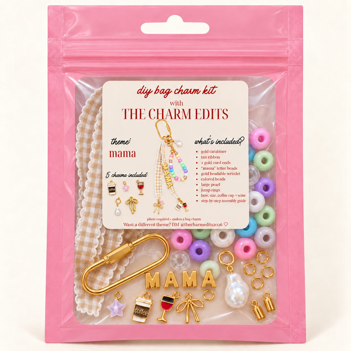 Mama DIY Bag Charm Kit - The Charm Edits