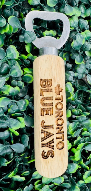 Wood Bottle Opener - Baseball STV