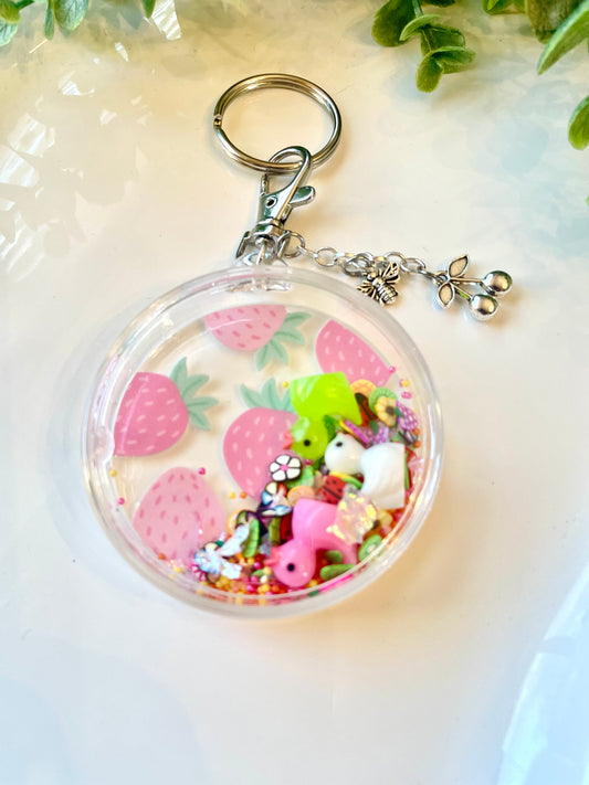 Cute Acrylic Shaker Keychains - Mimi Co Handmade Jewelry