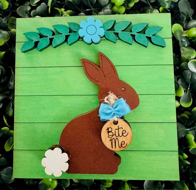 Interchangeable Leaning Frame Insert (BITE ME BUNNY) - STV