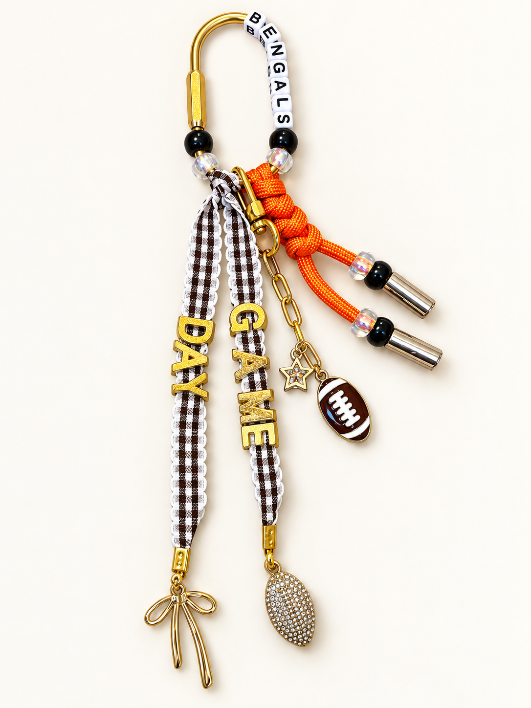Bengals Game Day Football Bag Charm - The Charm Edits