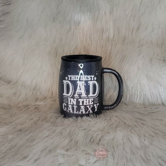 Best Dad in the Galaxy  - 20 oz Skinny - Glitter Boss