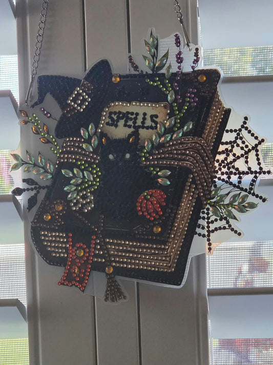 🐈‍⬛ Black Cat Spell Book Diamond Art - We Customize Crafts