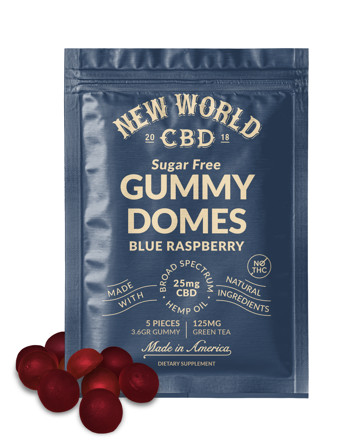 Blue Raspberry & Green Tea Sugar Free CBD Gummy!