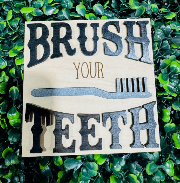 Leaning Sign Insert 4.25" (Bathroom) - STV