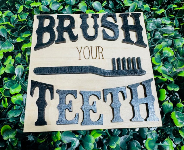 Leaning Sign Insert 4.25" (Bathroom) - STV