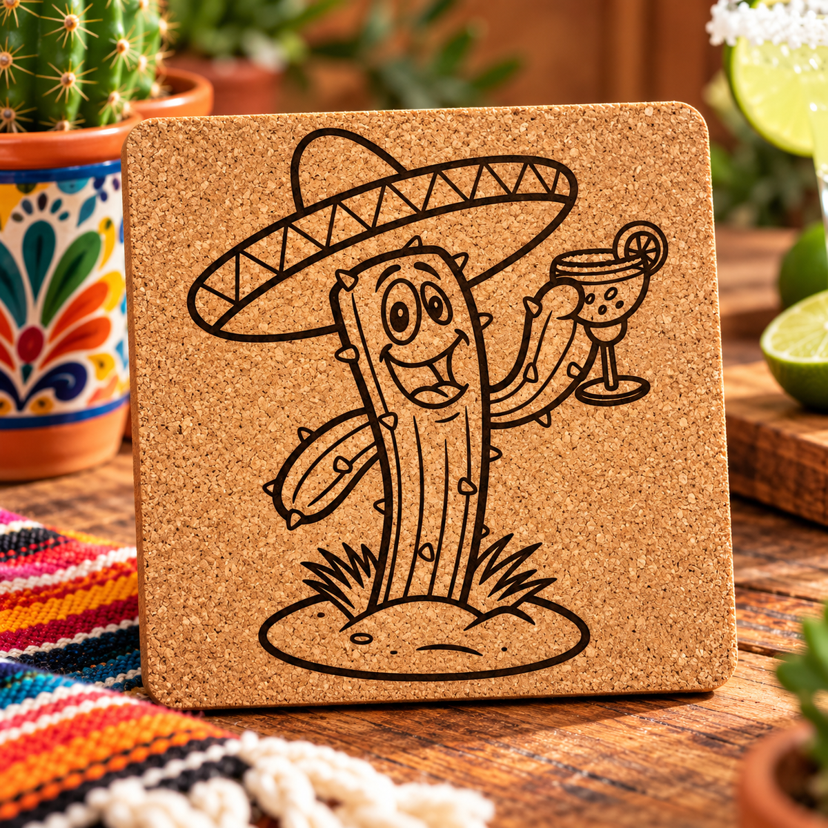 Cactus Cork Trivet-DQ Kreations