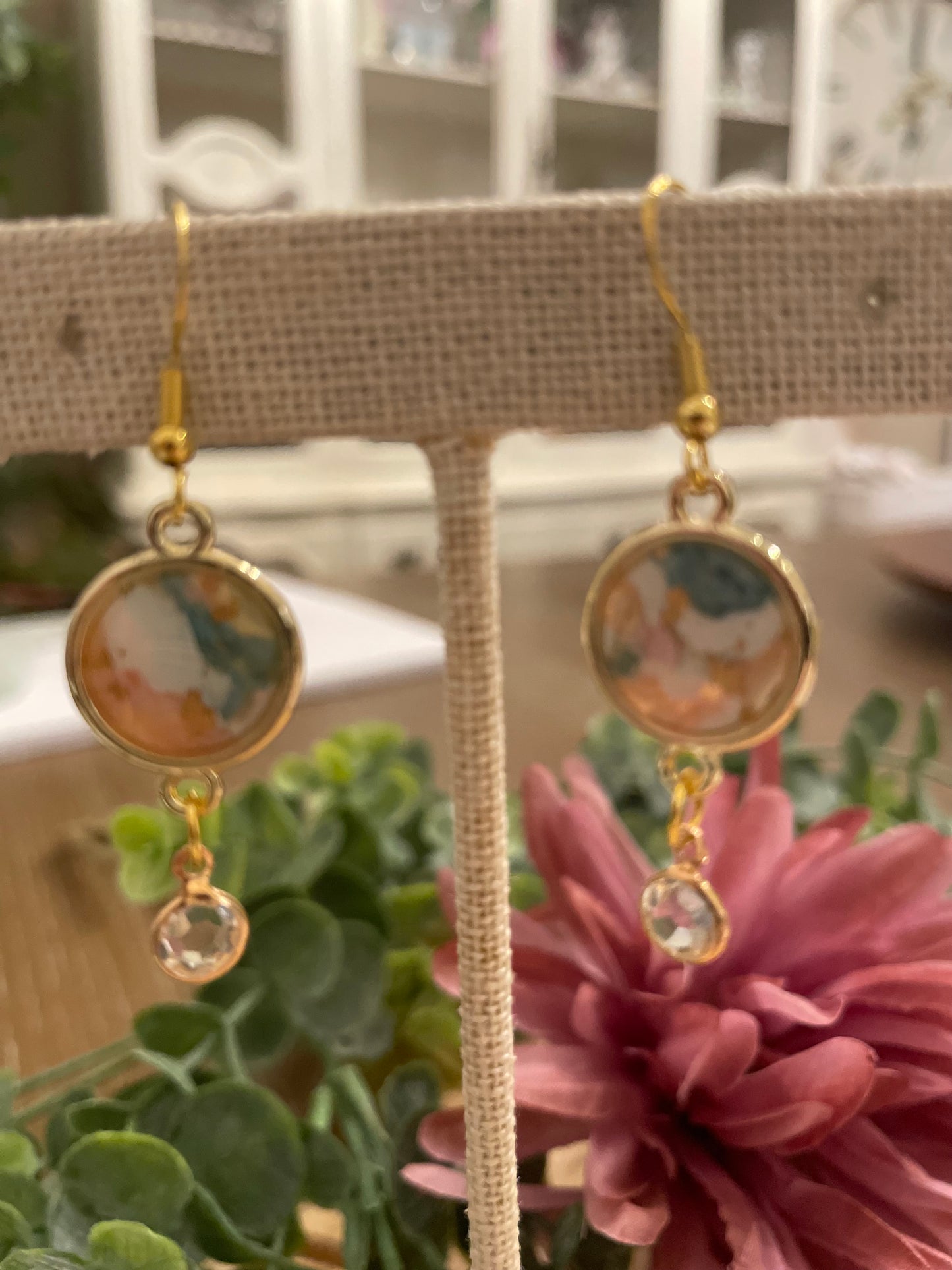Spring Marbled Polymer Clay Earrings - Mimi Co Handmade Jewelry