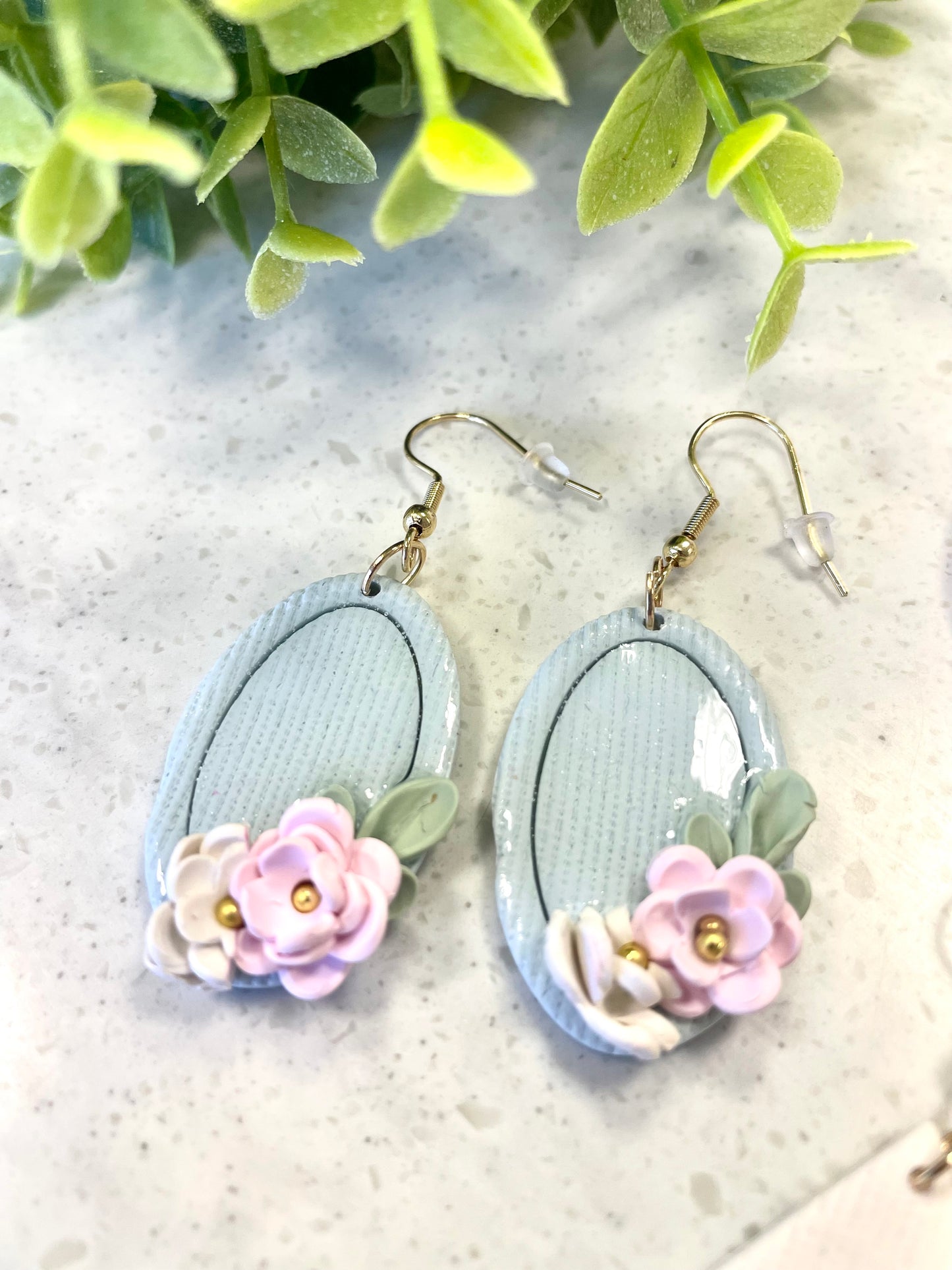 Floral Polymer Clay Earrings - Mimi Co Handmade Jewelry