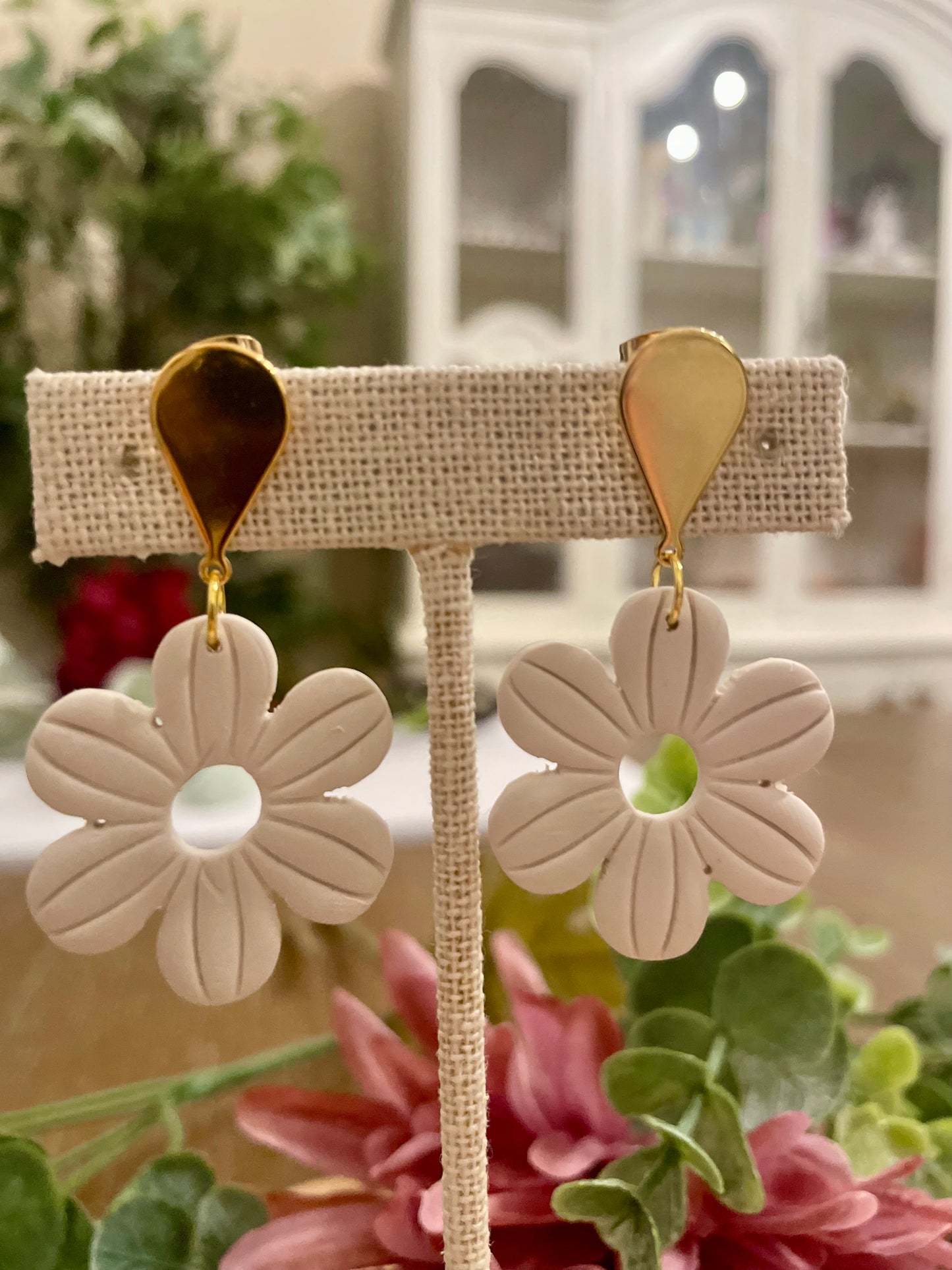 Flower Polymer Clay Earrings - Mimi Co Handmade Jewelry