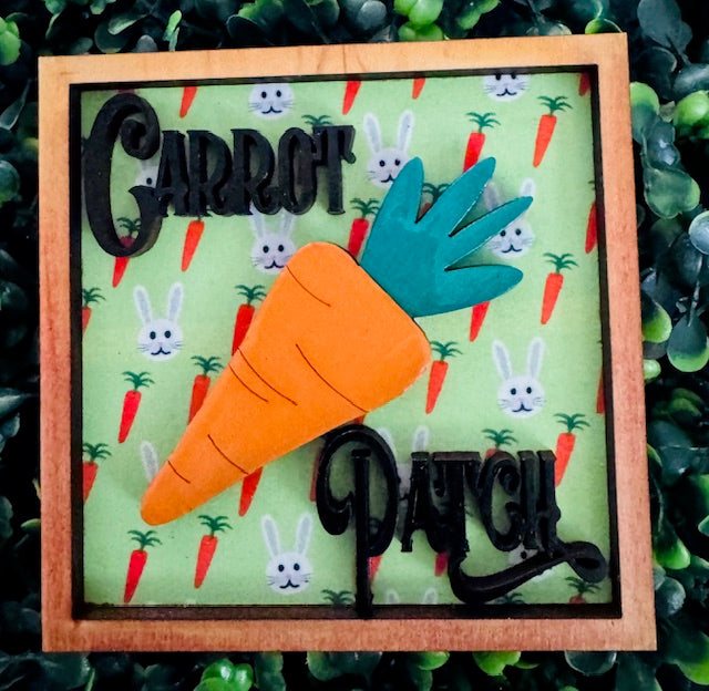 Interchangeable Leaning Frame Insert (CARROT PATCH) - STV