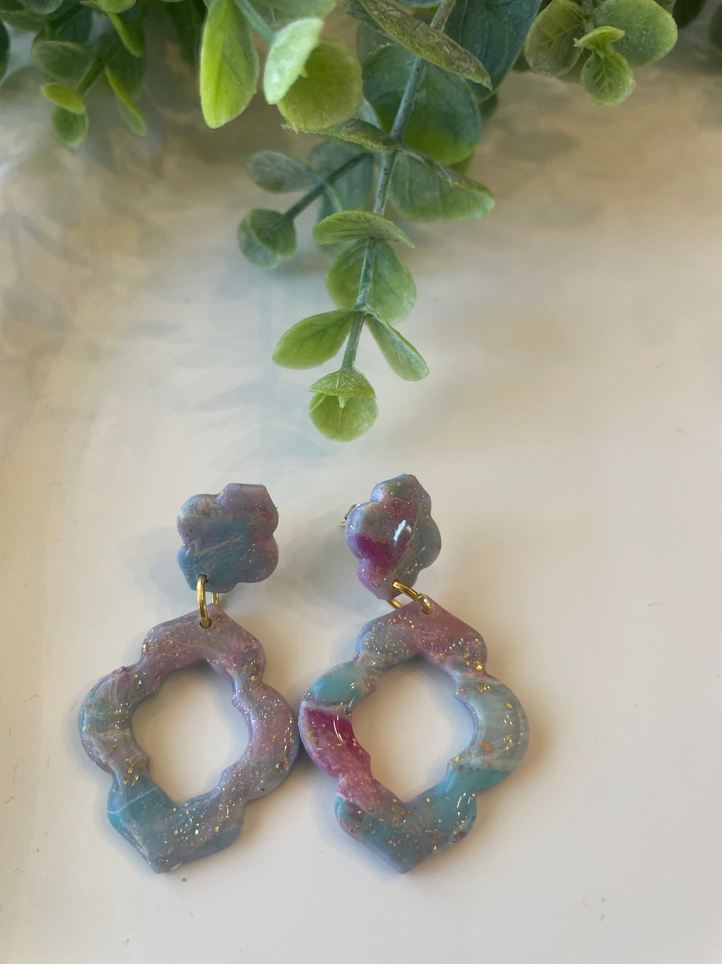 Handmade Polymer Clay Earrings |Sand & Sea - Mimi Co Handmade Jewelry