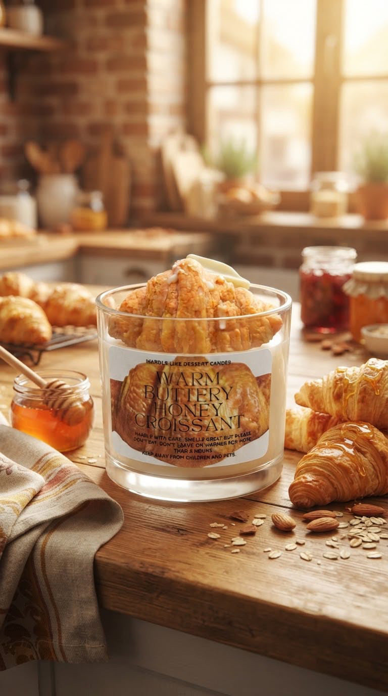 Warm Buttery Honey Croissant Candle