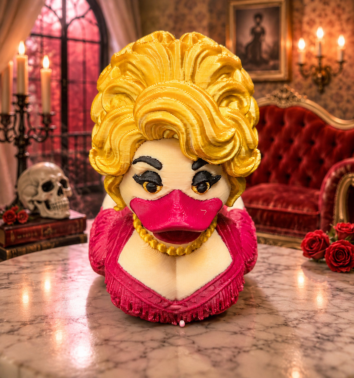 Dolly parton Inspired Duck - We Customize Crafts