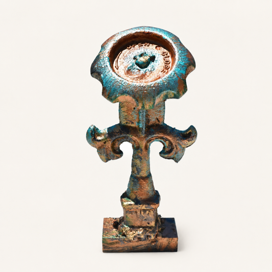 Patina Valve Bloom – Reclaimed Metal Flower