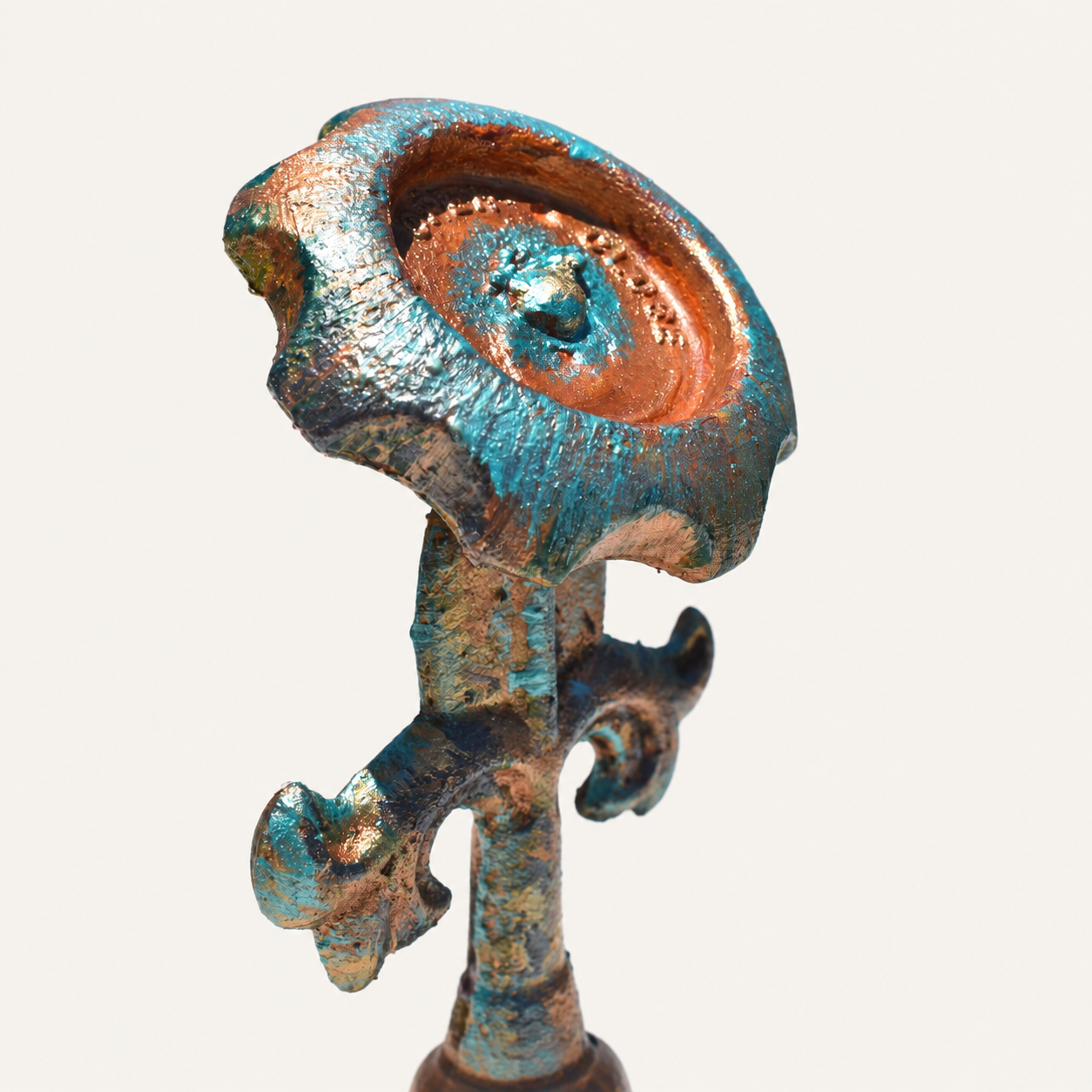 Patina Valve Bloom – Reclaimed Metal Flower
