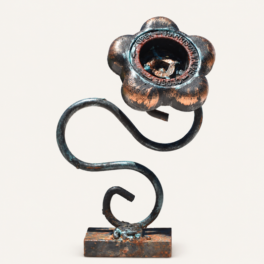 Harrison Valve Bloom – Reclaimed Metal Flower