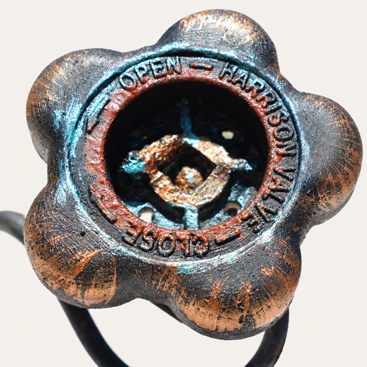 Harrison Valve Bloom – Reclaimed Metal Flower
