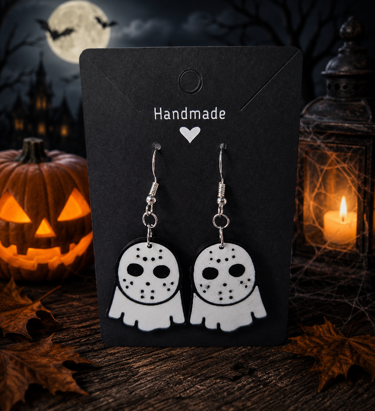 Friday the 13th earrings - craftsbylemieux