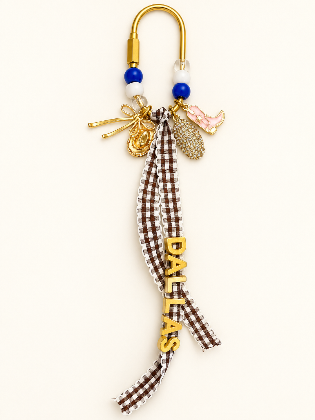 Dallas Game-Day Football Bag Charm Keychain - The Charm Edits