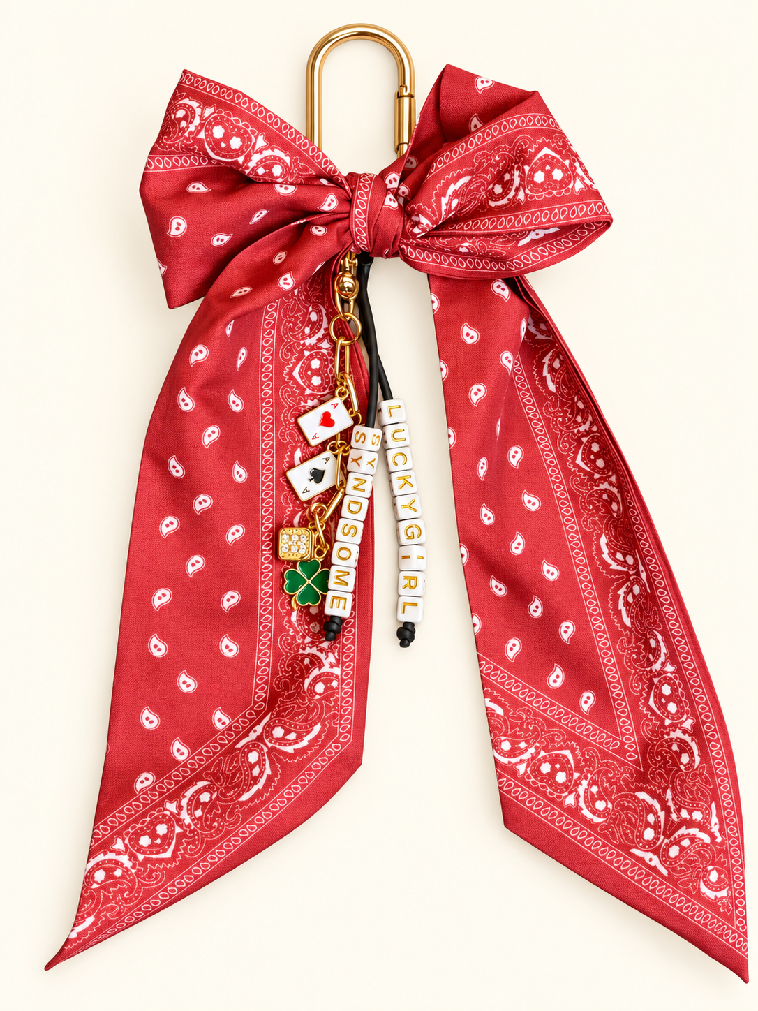 Lucky Girl Syndrome Bandana Bag Charm - The Charm Edits