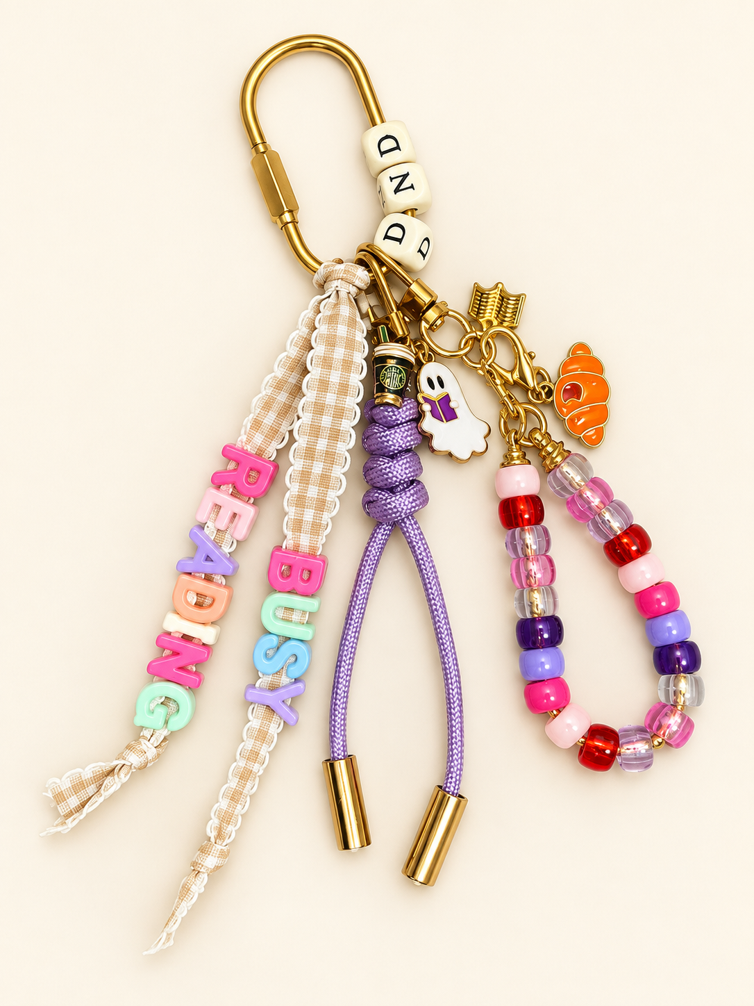 DND, Busy Reading Book Lover Bag Charm - The Charm Edits