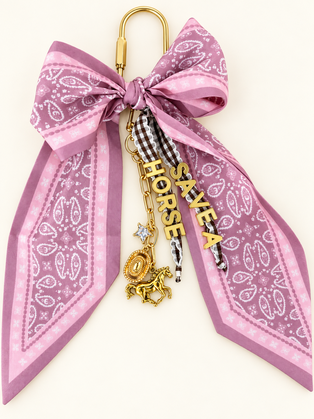 Save a Horse Western Bow Bag Charm – The Charm Edits