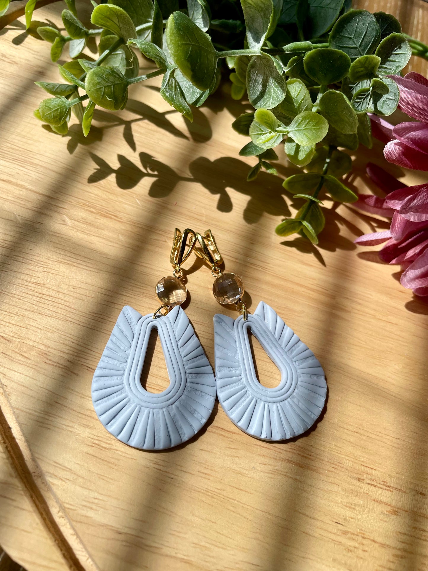 Slate Blue Earrings - Mimi Co Handmade Jewelry